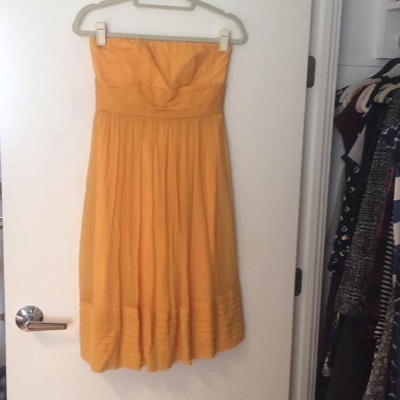 J.Crew Silk Crepe Strapless Dress, Size 2 - Picture 1 of 5